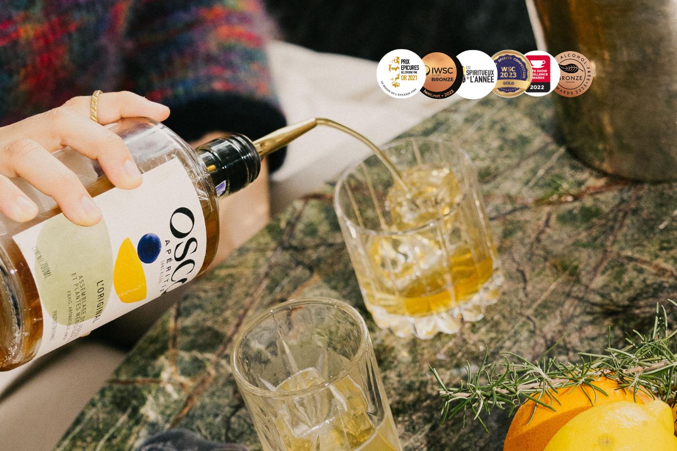 Les boissons sans alcool OSCO ont été récompensés pour leurs saveurs Méditerranéennes.