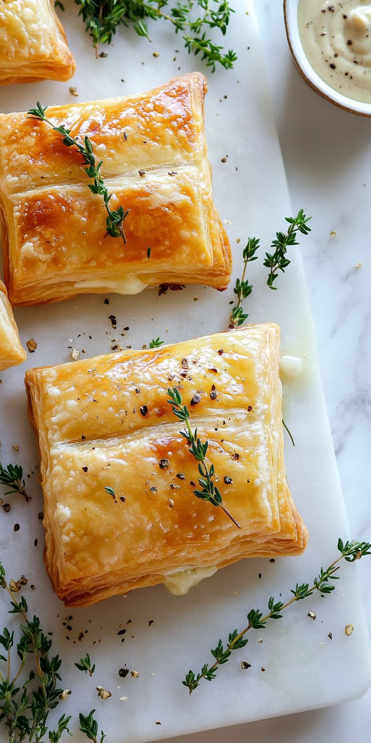 Mini feuilletés au fromage et aux herbes, parfait pour les femmes enceintes qui cherchent des alternatives saines pour les apéros dinatoires. Facile et rapide.