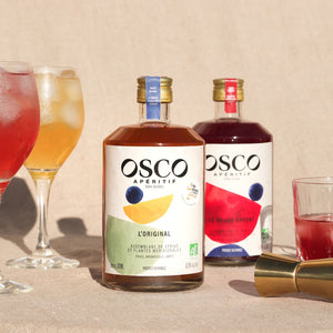OSCO ce sont des apéritifs sans alcool bio fabriqués en France. Profitez de toute l'expérience d'un apéritif mais sans une goutte d'acool. Et avec des recettes de cocktails sans alcool simples.