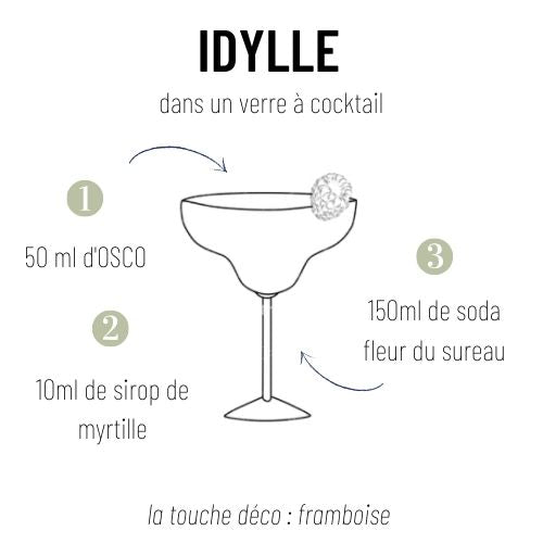 Kit cocktail Kirosco : OSCO L'Original bio & sodas fleur de sureau - OSCO