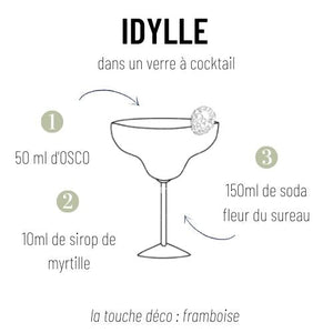 Kit cocktail Kirosco : OSCO L'Original bio & sodas fleur de sureau - OSCO